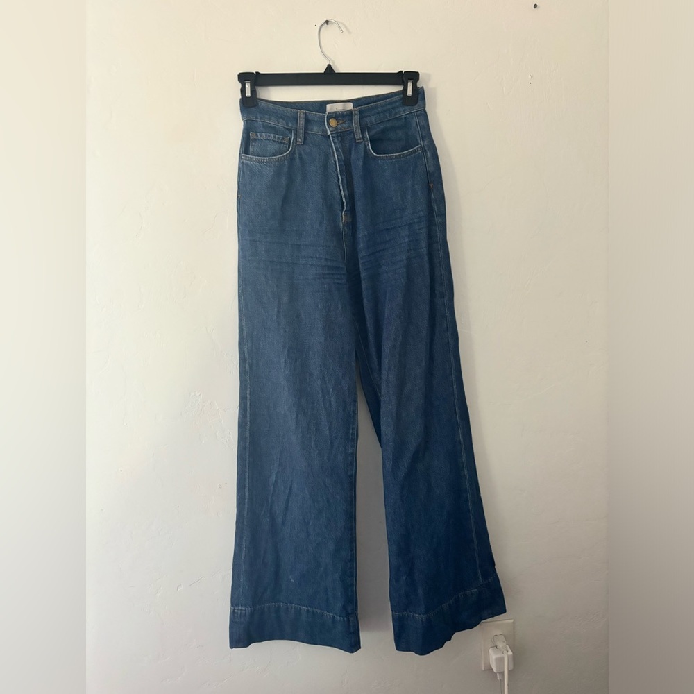Triarchy Ms. Onassis high rise wide leg jeans